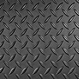 256 Thick 24 X 48 HMW Polyethylene Black Diamond Plate Plastic