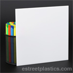 1/8 inch (3mm) Milky White Acrylic 12 inchx12 inch Sheet Translucent Plexiglass Cast AZM